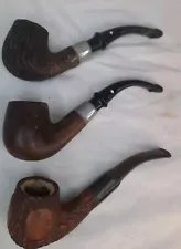 Three vintage used smoking pipes (READ)