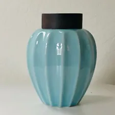 Medium Urn, Blue Ceramics Cremation Urn