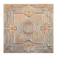 Faux tin vintage Ceiling tiles decor wall panels PL29 weather copper 10pcs/lot