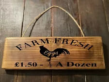 EGGS FOR SALE SIGN - FARM FRESH EGGS