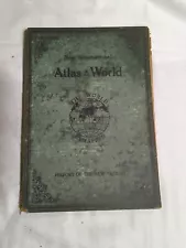 Antique 1920s World Atlas Book New International Illustrated History New Nations