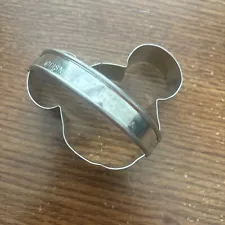 RARE Vintage Disney Mickey Mouse Head Tin / Aluminum Cookie Cutter - Made In USA