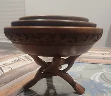 Carved Bowls On Interlocking Stand