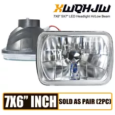 For 1984 1985 1986 1995 Isuzu Pickup 2PCS 7x6" LED Headlights Hi-Lo Beam DRL DOT (For: 1986 Isuzu)