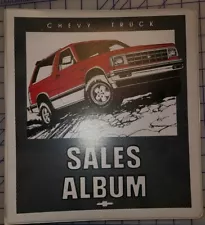 1984 Chevrolet Truck Values Sales Dealer Album Facts Book Ordering Manual