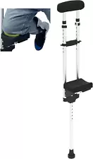 Pain Free Knee Crutch, Crutches with Knee Rest, One Ankle Injured Standing Aid f