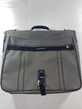 Vintage Samsonite Silhouette 4 Valet Carry-On Suit Garment Bag Gray 1987