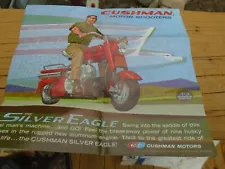 Vintage 1963? Cushman Silver Eagle Motor Scooter Sale Fold Out Highlander Trails