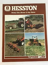 Hesston Rotary Disc Mower & Hay Rakes 1030 3760 Tedder 3700 Tractor Brochure