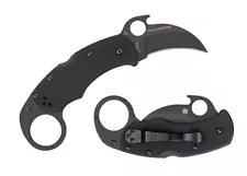 Spyderco All Black Karahawk Karambit Pocket Knife G10 Handle VG10 C170GBBKP