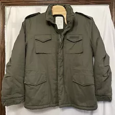 Surplus Raw Paratrooper Military Army Winter Jacket Size XL Olive Green