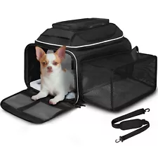 Petskd Top and Side Expandable Pet Carrier 17x13x9.5 Inches Southwest Allegia...