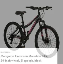 Mongoose Excursion Mountain Bike (Black & Red) (Brand New Original Sealed)