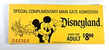 vintage disneyland tickets for sale