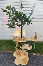 Melissa and Doug Wood Treehouse Play Set toy 5 Platforms No Dolls (RARE)