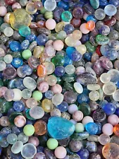 5 LBS MIXED MARBLES, FLAT GLASS MARBLES GEMS, VASE FILLERS, MOSAIC $19.99 PPD