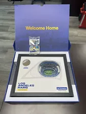 2020 Los Angeles Rams Season Ticket Member Gift Box SoFi Stadium with cards