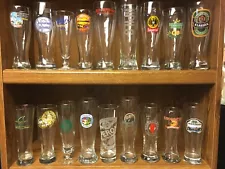 UPDATED Inventory (9/18) - ONE tall beer glass, your choice. 18 to choose from.