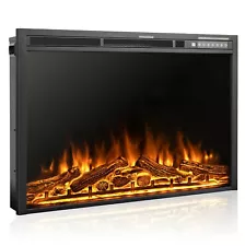 Xbeauty 34 Inch Electric Fireplace Insert, Infrared Electric Fireplace