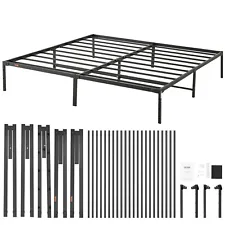 VEVOR King Size Bed Frame 14 inch Metal Bed Frame Platform 1500 lbs Noise Free