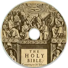 King James Bible 1611 - First Edition - BONUS Gutenberg Bible 1462 on 1 Data DVD