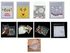 Christmas Cookie Stocking Filler Treat Gift Favour Teachers Bags - 5 - 20 packs