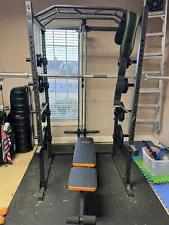 Squat Rack Power Cage and Weight Bench