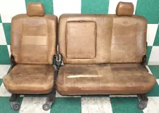 05' F250 Crew Cab *NOTE* King Ranch Brown Leather Rear Backseat Back Bench Seat