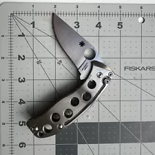 Discontinued Spyderco PITS Slip Joint Knife 2.97in N690Co Blade Ti Handle