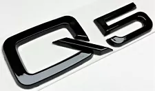 BLACK AUDI Q5 FIT AUDI Q5 REAR TRUNK EMBLEM BADGE NAMEPLATE DECAL LETTER NUMBER (For: 2014 Audi Q5)