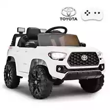 Fillfulfun 12V Kids Toyota Tacoma Ride on Truck Battery Powered Car for Kids