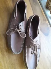 Mens Brown Leather Size 10 loafers Polo Ralph Lauren