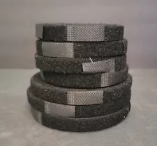 Lot of 7 Unused Velcro strips Black Rolls.