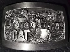 Caterpillar CAT Crawler Tractor Bulldozer Loader Truck Belt Buckle Norscot 1992