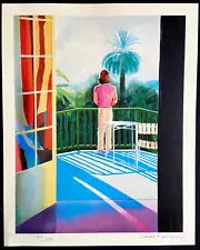 David Hockney Lithograph COA Signed and Stamped 180 ex. Certified Numbered