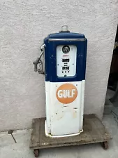 1950’s GULF GASOLINE Erie Gas Pump - Gas & Oil