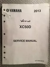 2013 Factory Service Manual Yamaha XC50D XC50 Vino 50 Scooter LIT-11616-26-07