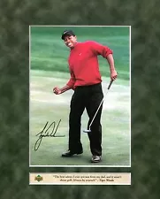 TIGER WOODS ~ 8x10 Upper Deck Color Photo Picture "Be Yourself" ~ Masters Champ