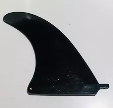 WFS Black Fiberglass 8.5" Single Longboard Fin Only