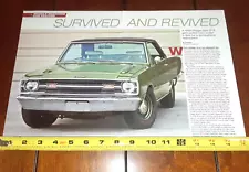 1969 DODGE DART GTS 383 ORIGINAL 2018 ARTICLE