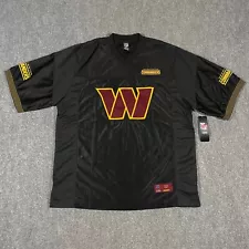 Washington Commanders Jersey Adult Large L Black Stitched Logo NFL Football NWT