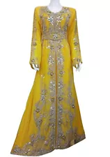 SALE ELEGANT-MOROCCAN-FANCY-KAFTAN-ARABIAN-DUBAI-ABAYA-WEDDING-GOWN-CAFTAN-MS129