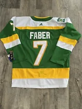 Minnesota Wild #7 Brock Faber Retro Stitched Jersey - Size Men’s Large