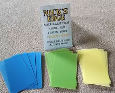 Nicks Edge Pool Cue / Shaft Micro Burnishing Sheets, Fine Finer Finest Papers