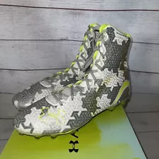 Under Armor Mens Highlight MC Camo Football Cleats Size 16 Fluorescent Yellow