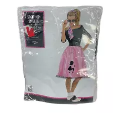 Suit Yourself! Sock Hop Poodle Skirt Pink Poly Halloween Costume Women Preowned