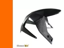 KTM DUKE 125/200/390 CARBON FRONT MUDGUARD >2016 TWILL GLOSS WEAVE FENDER FIBRE