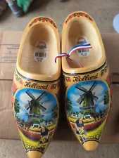 Wooden Shoes From Holland Adult Size Included Little Display Shoes