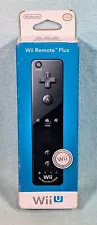 Nintendo Wii U Black Wii Remote Plus - Brand New Factory Sealed!