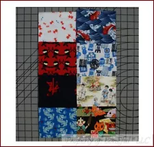 BonEful Fabric COTTON QUILT LOT Asian Japanese Chinese BOY Anime Dragon Star Cat